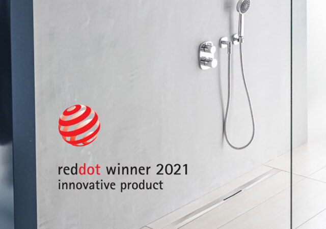 ACO ShowerDrain S+ sfeerbeeld douchegoot eindeloos mooi en eenvoudig te installeren – RedDot winner 2021 kopiëren