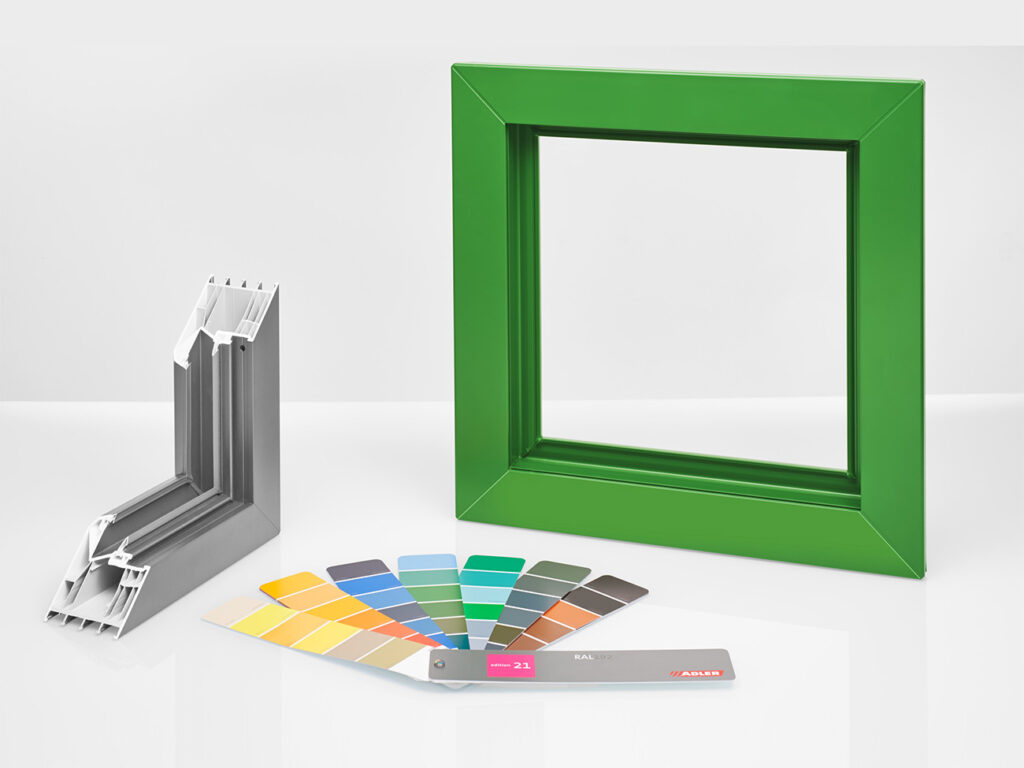Polycolor 2K SQ van ADLER: hoogwaardige coating voor gekleurde kunststof kozijnen