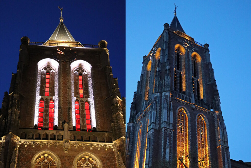 Nieuwe verlichting Grote Kerk en Toren aantrekkelijker en energiezuiniger